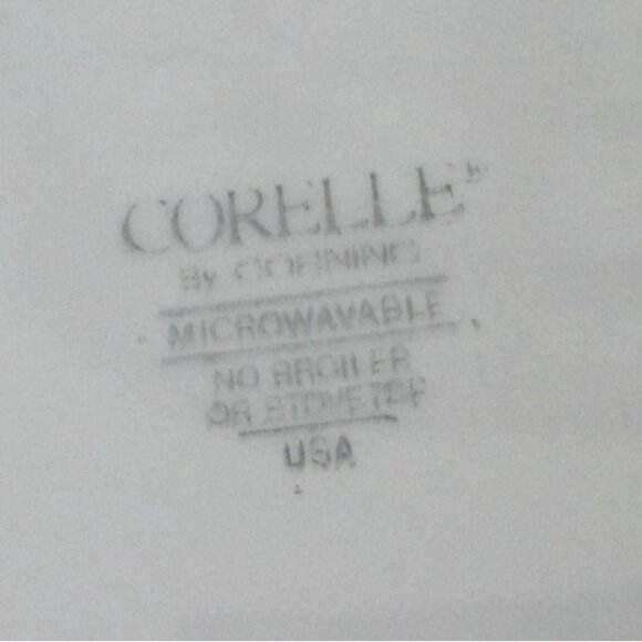 4 Corelle Country Cornflower Bowls Dinnerware - White With Blue Orange Bands - Picture 5 of 5